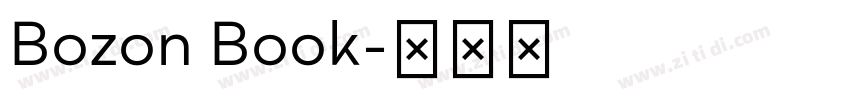 Bozon Book字体转换